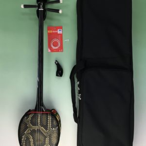 本蛇皮強化張り三線ソフトケースセット